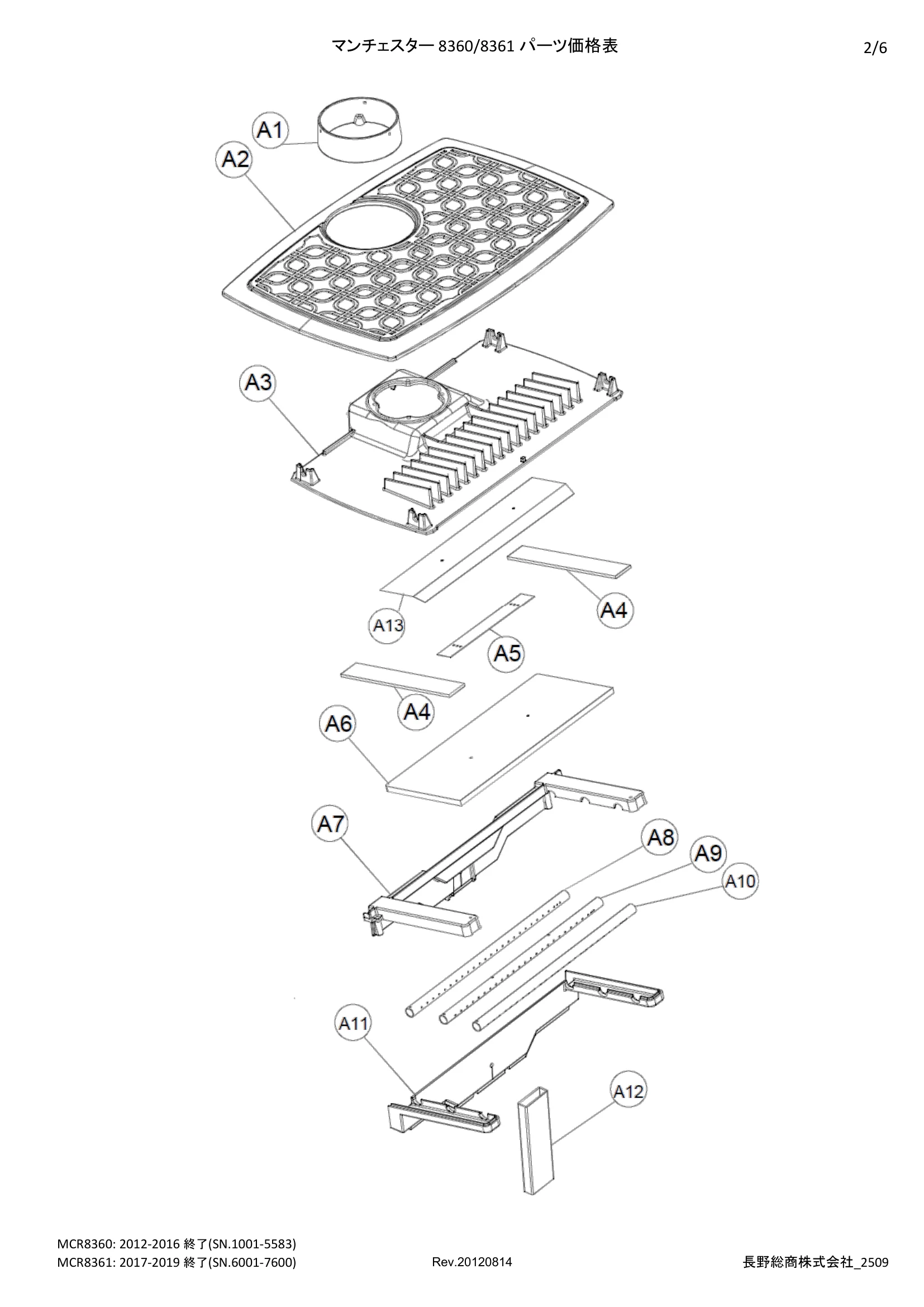 ハースストーン MANCHESTER8360 8361 PARTS（2025年版） 価格表 2ページ目