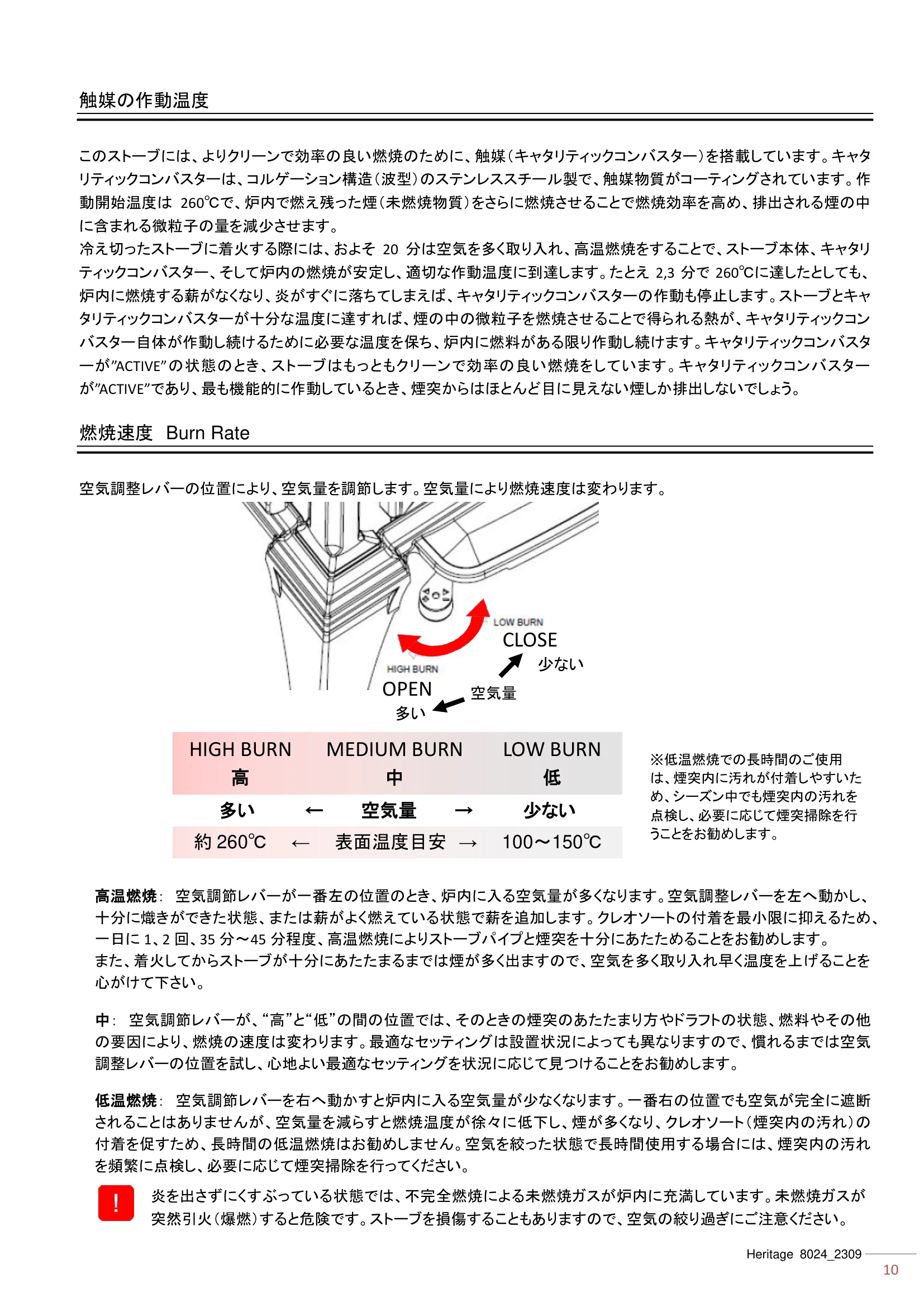 ハースストーン MANUAL TH_HERITAGE8024_2309 技術資料 10ページ目