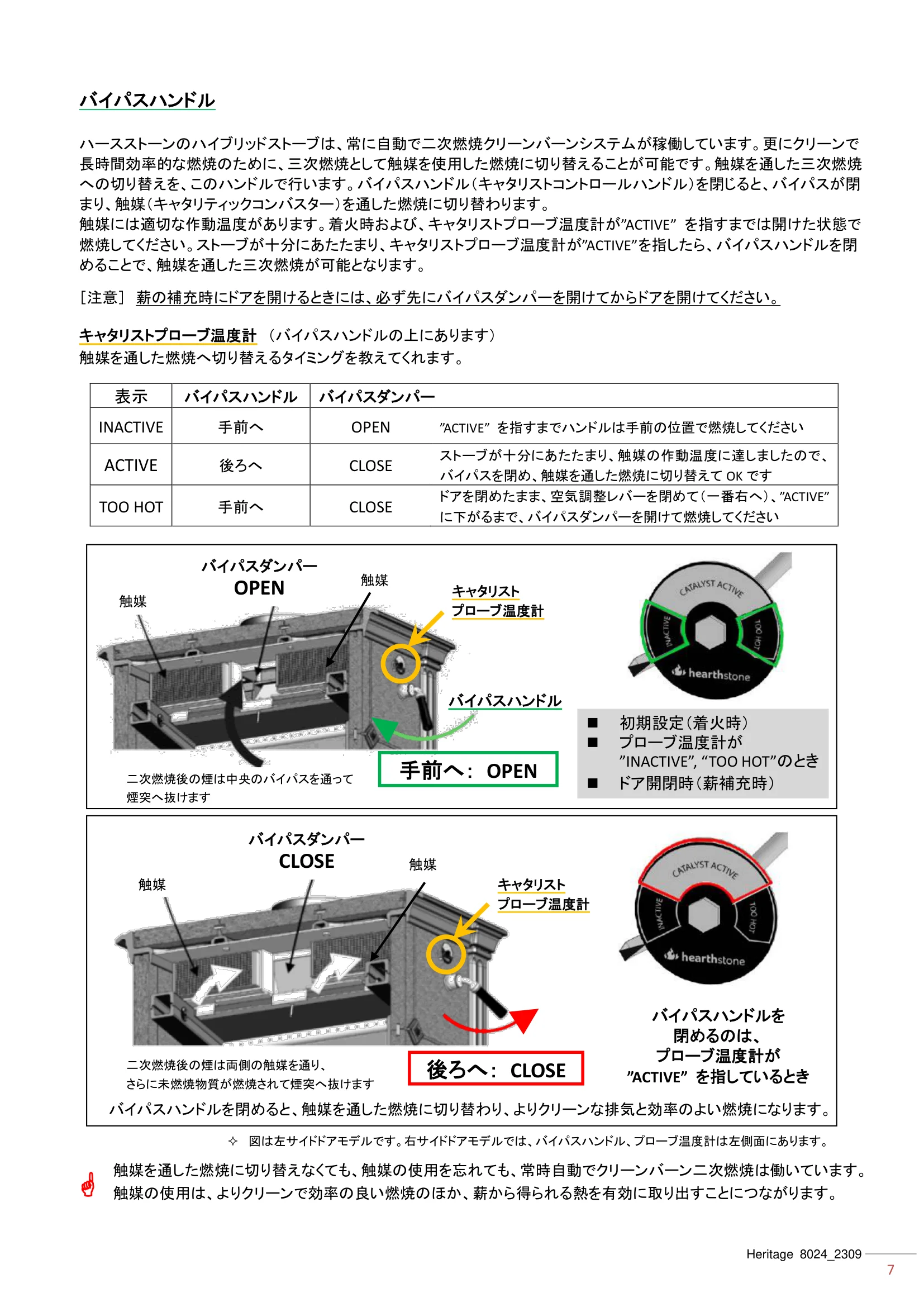 ハースストーン MANUAL TH_HERITAGE8024_2309 技術資料 7ページ目