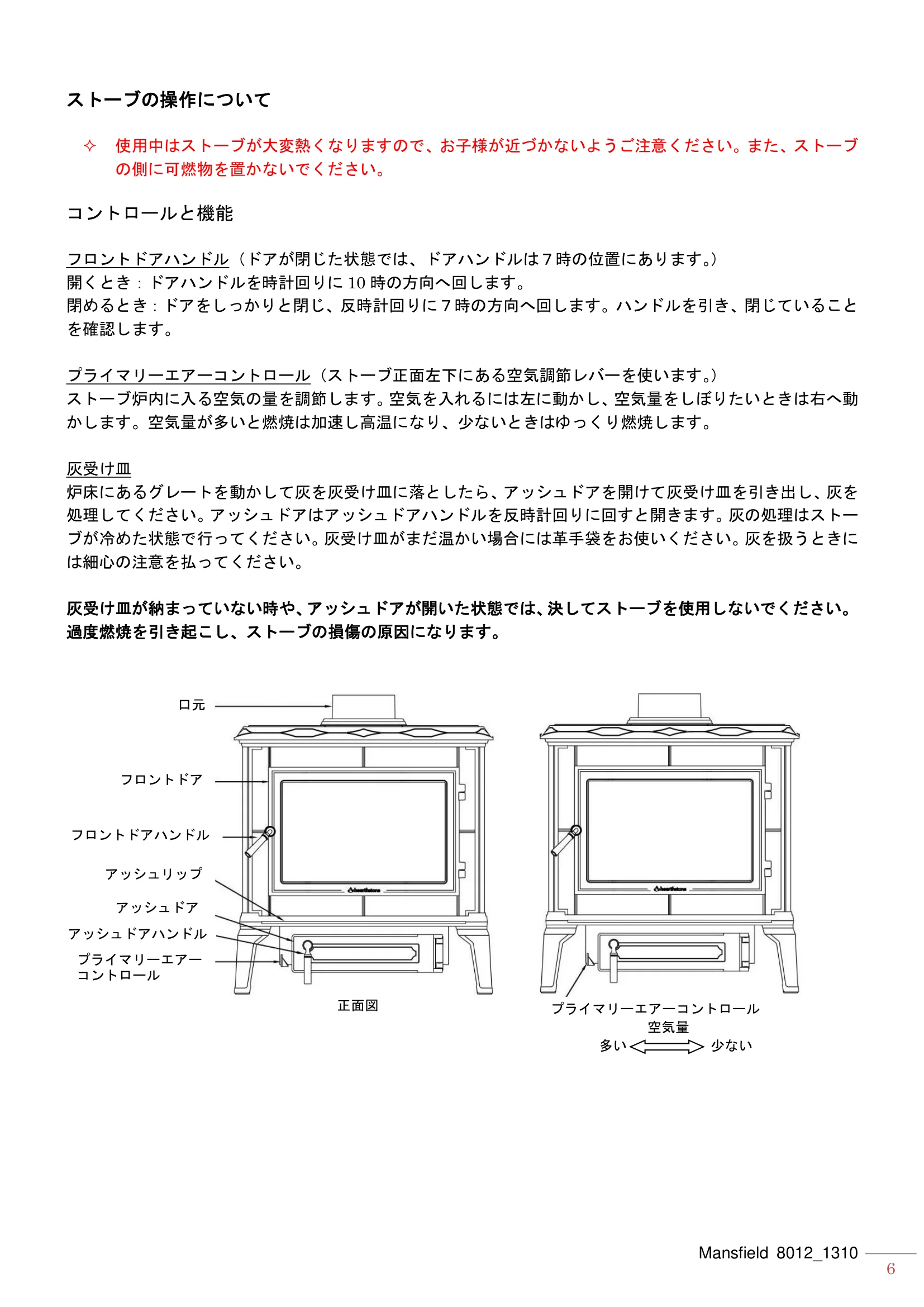 ハースストーン MANUAL MANSFIELD8012_1206_201310R 技術資料 6ページ目