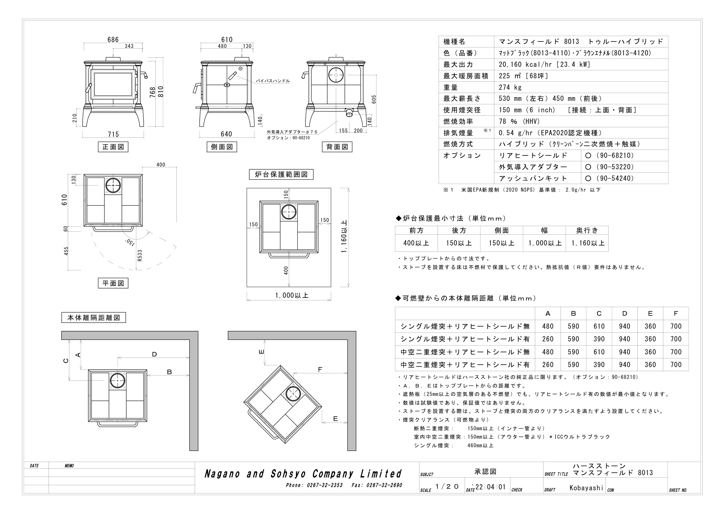 ハースストーン SYOUNINZU KOKUJI225 MANSFIELD8013_220401 技術資料 1ページ目