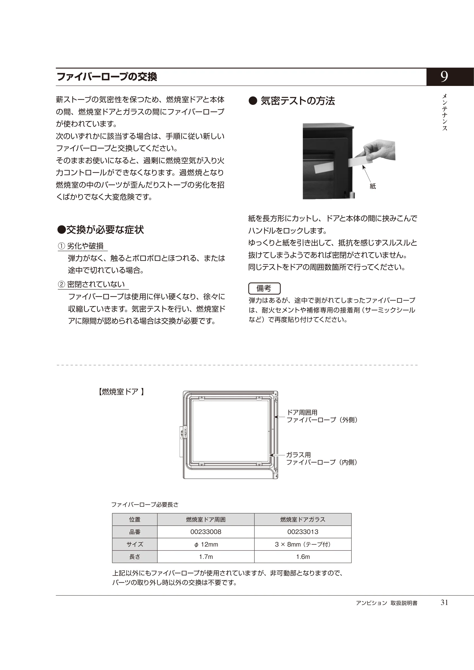 HETA（ヒタ） AMBITION（2021年版） 取扱説明書 31ページ目