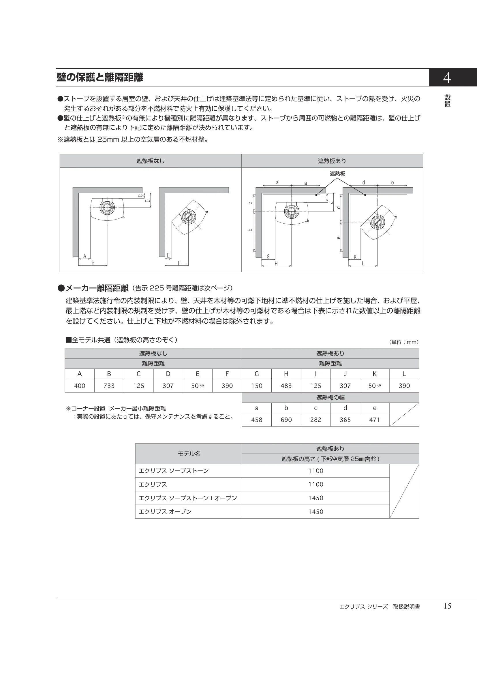 HETA（ヒタ） ECLIPSE（2026年版） 取扱説明書 15ページ目