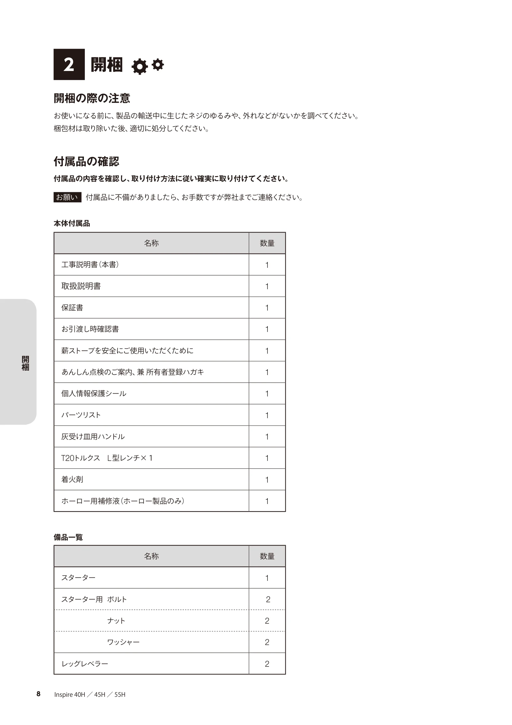HETA（ヒタ） INSPIRE KOJI（2021年版） 説明書 8ページ目