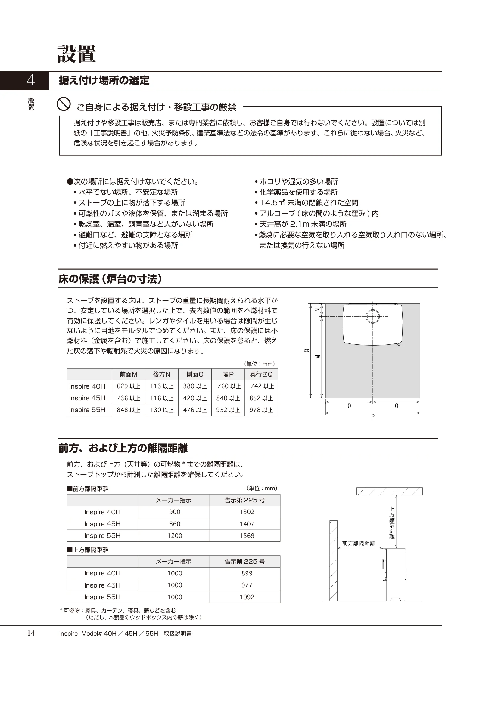 HETA（ヒタ） INSPIRE（2020年版） 取扱説明書 14ページ目