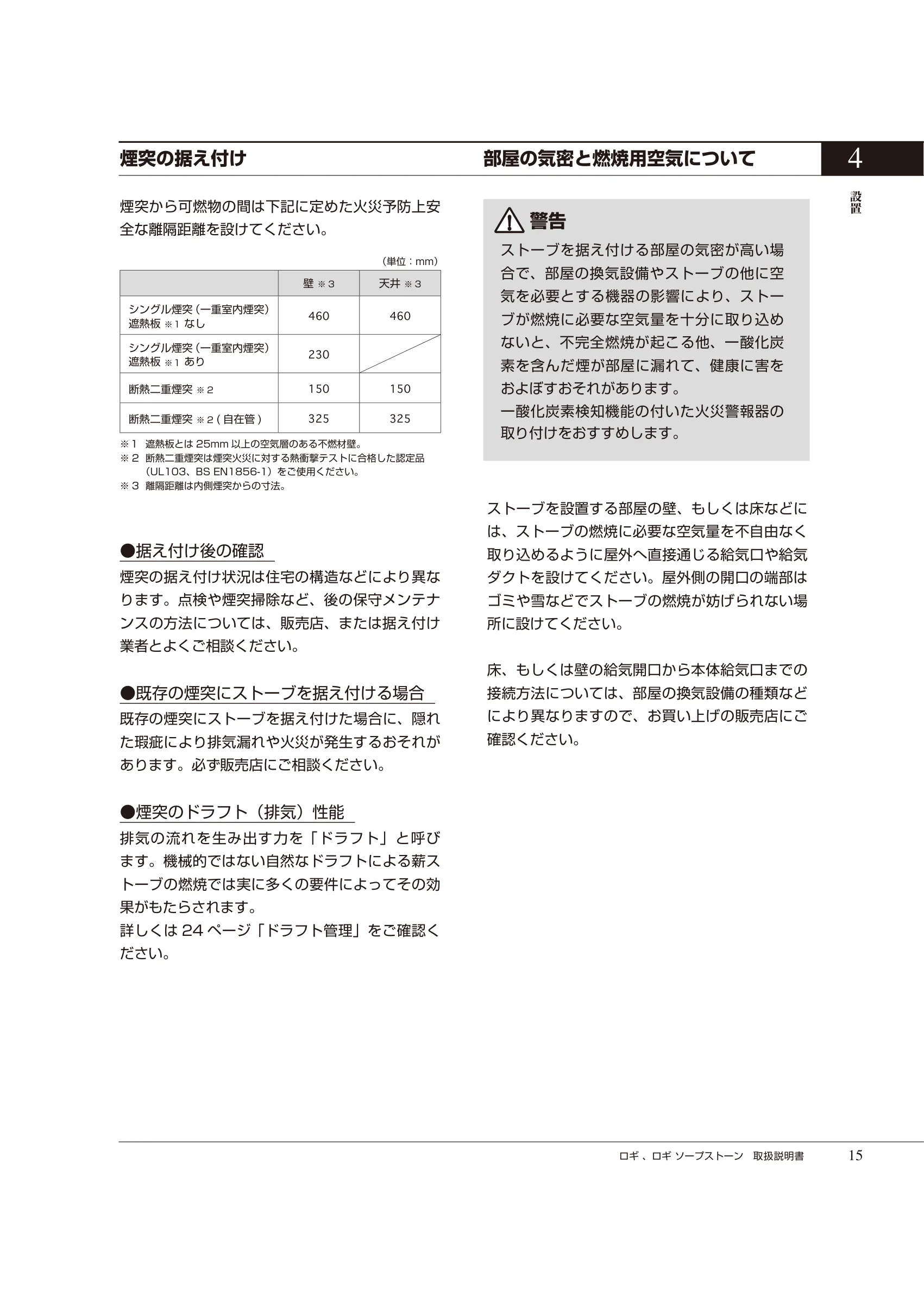 HETA（ヒタ） LOGI（2025年版） 取扱説明書 15ページ目