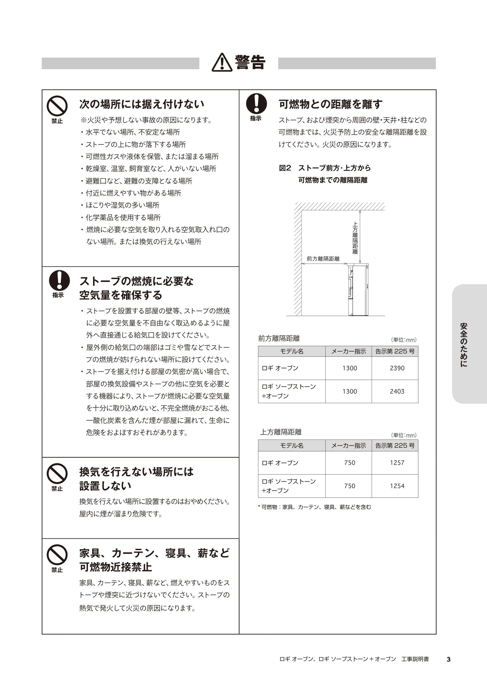 HETA（ヒタ） LOGI OVEN KOJI（2024年版） 説明書 3ページ目
