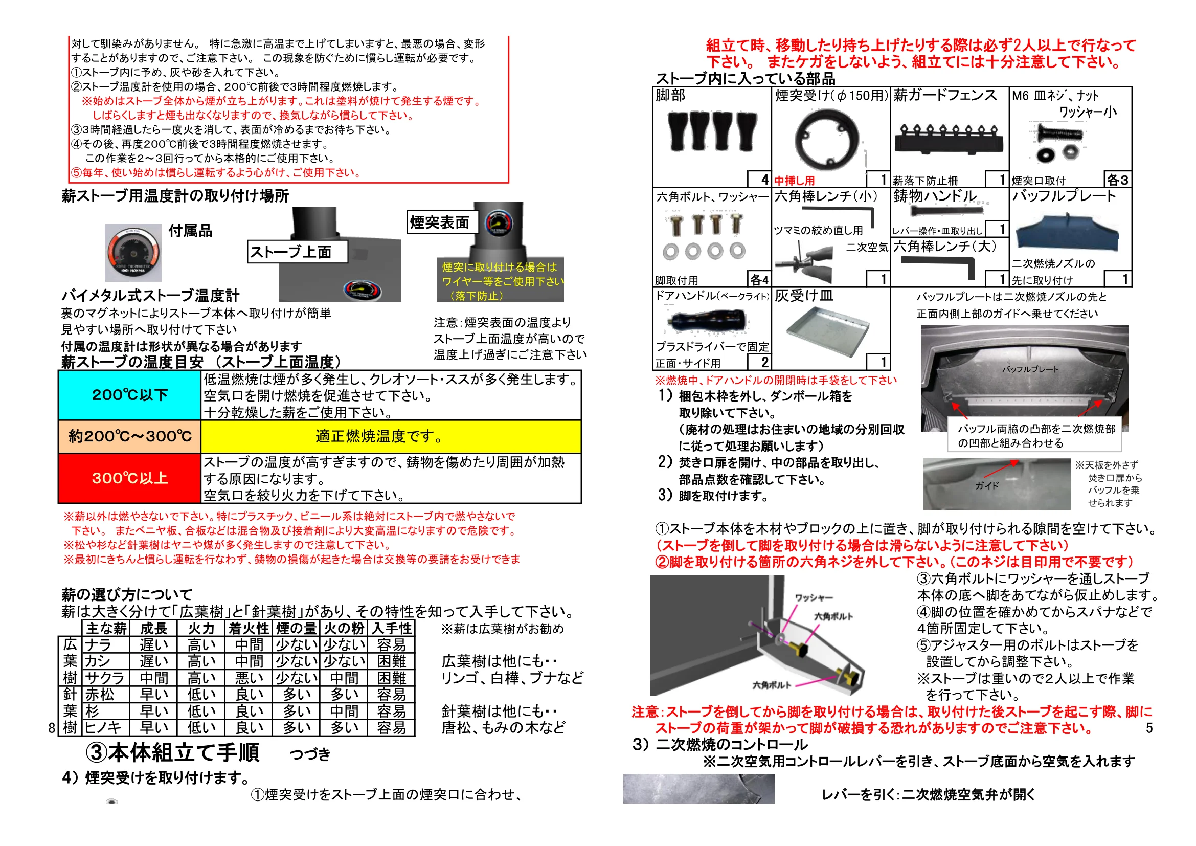 ホンマ製作所 HTC 80TX 取扱説明書 5ページ目
