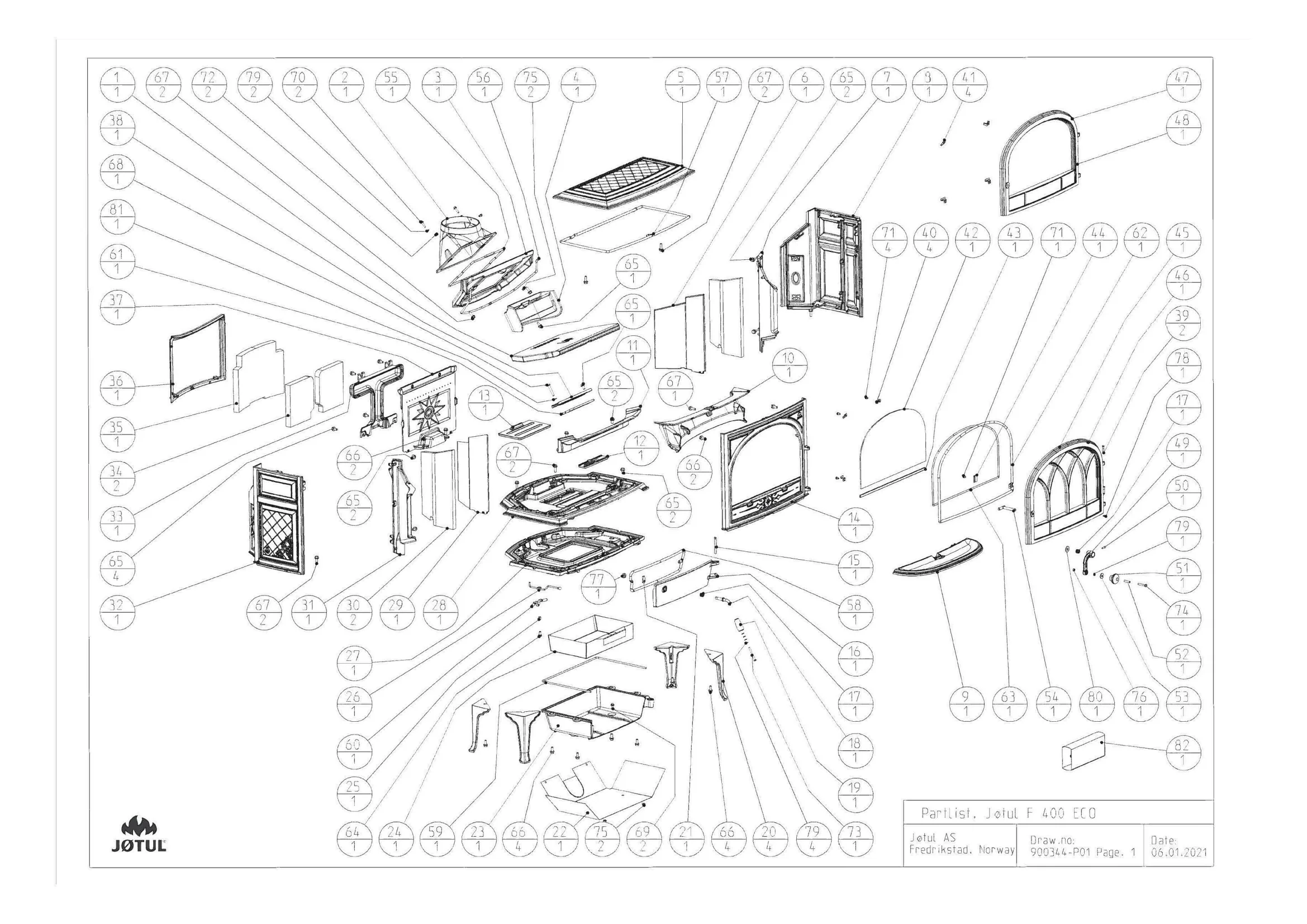 メイク PARTS LIST F400ECO 20221206 資料 1ページ目