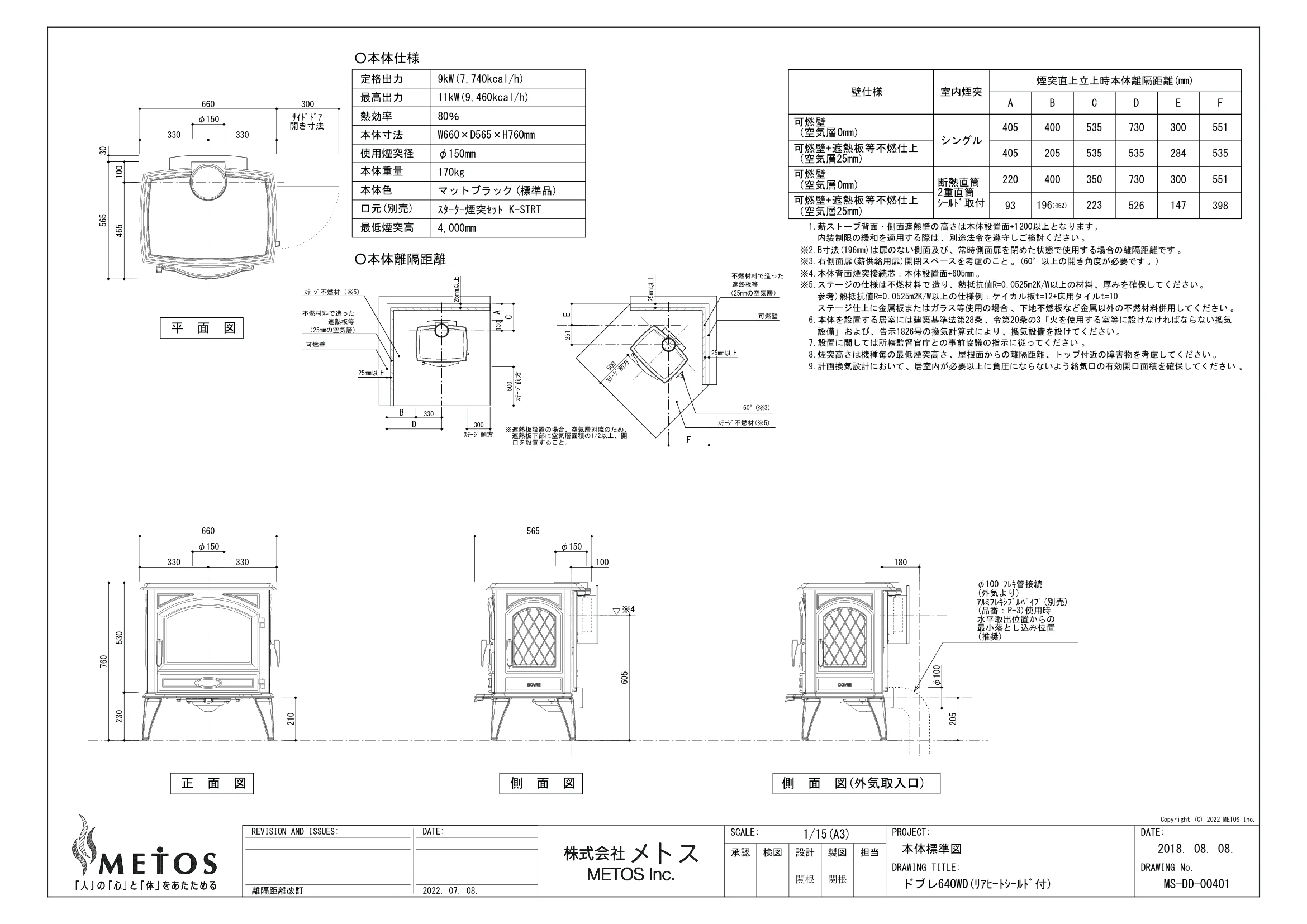 メトス 640WD 資料