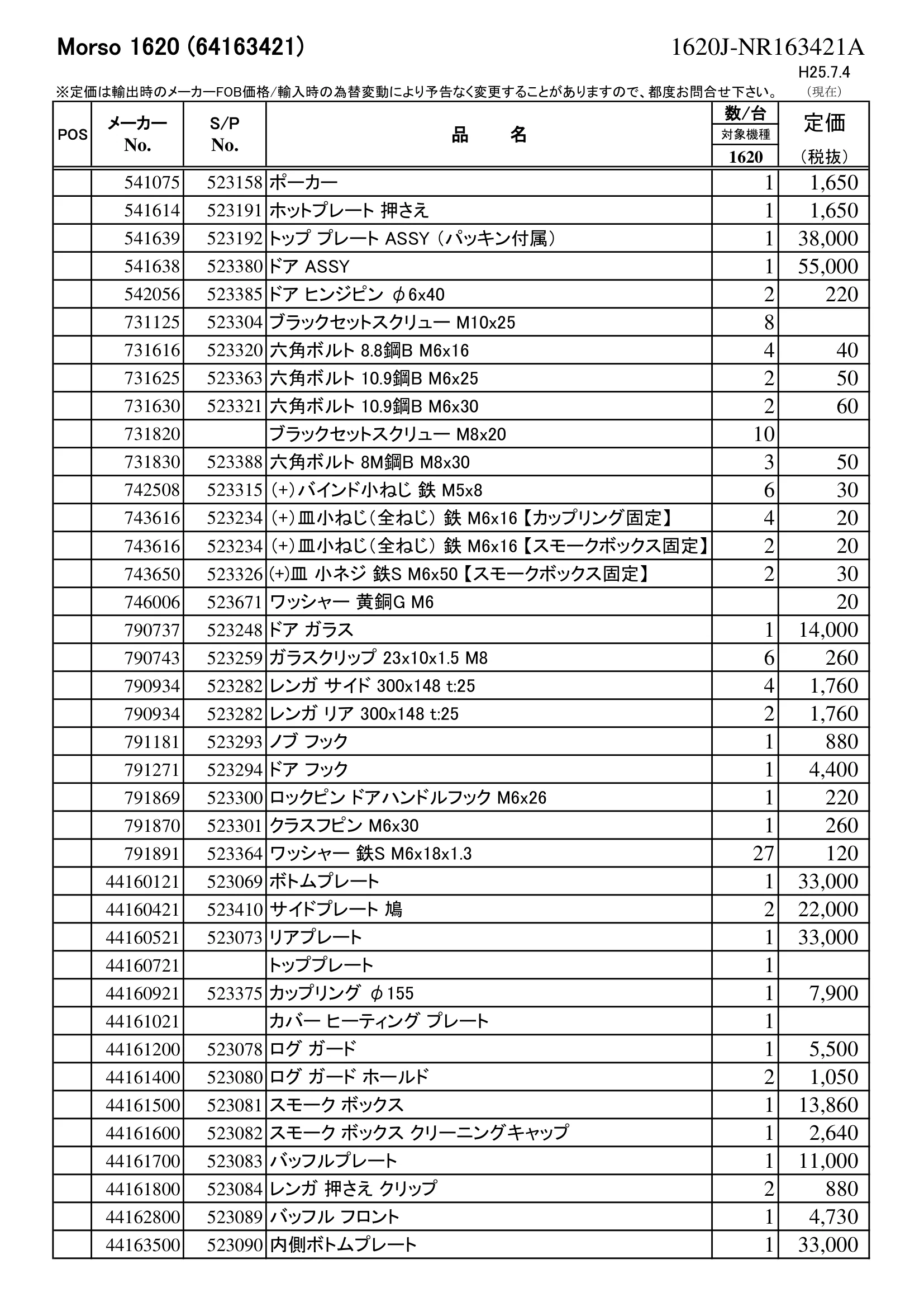 モルソー 1620 資料 2ページ目