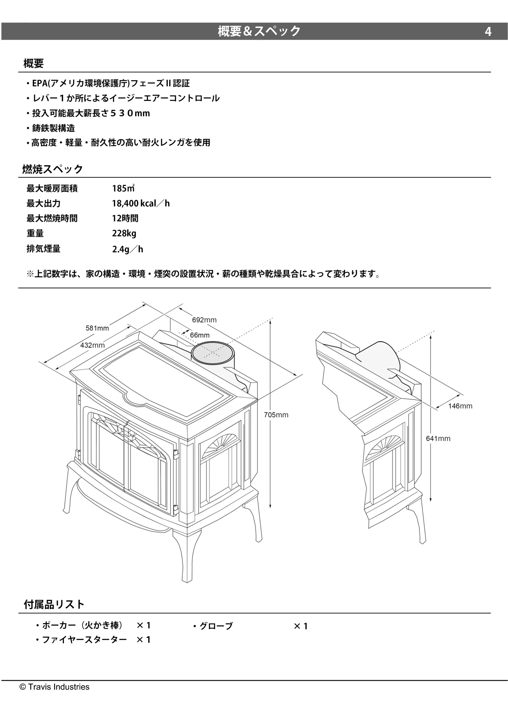 パシフィックエナジー LEYDEN 取扱説明書 5ページ目