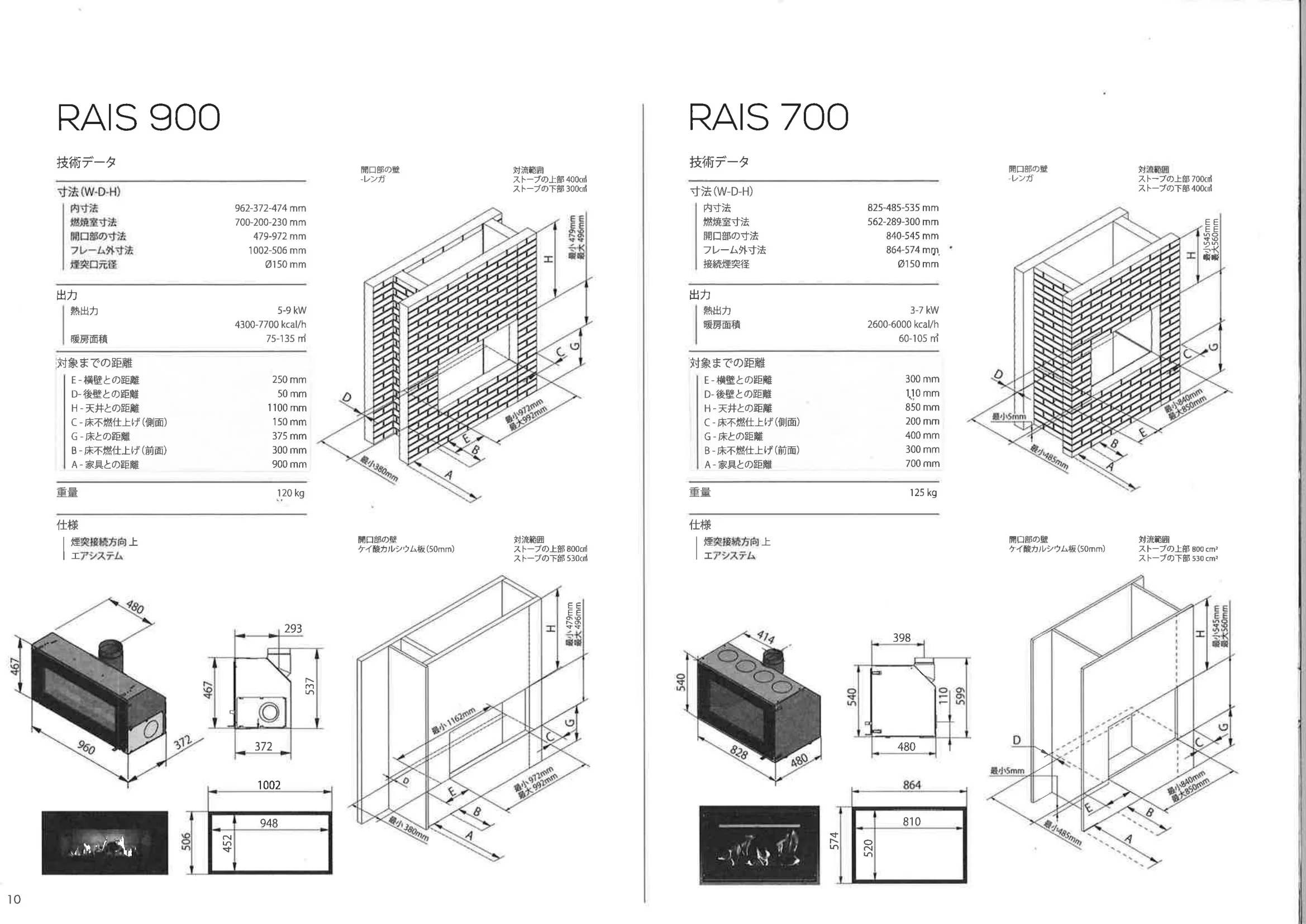 RAIS（ライス） 700 900 寸法図