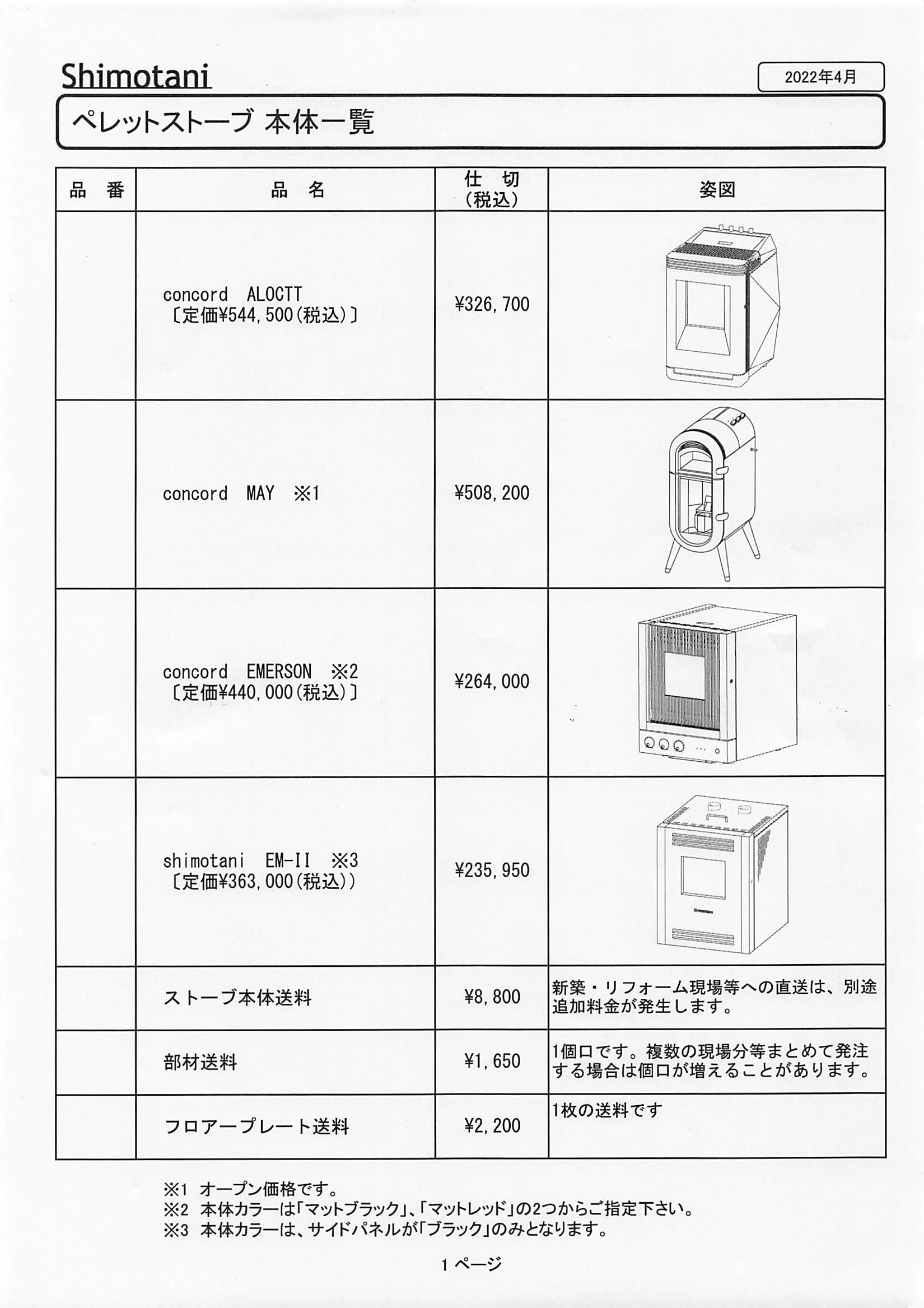 シモタニ HONTAI ICHIRAN 技術資料