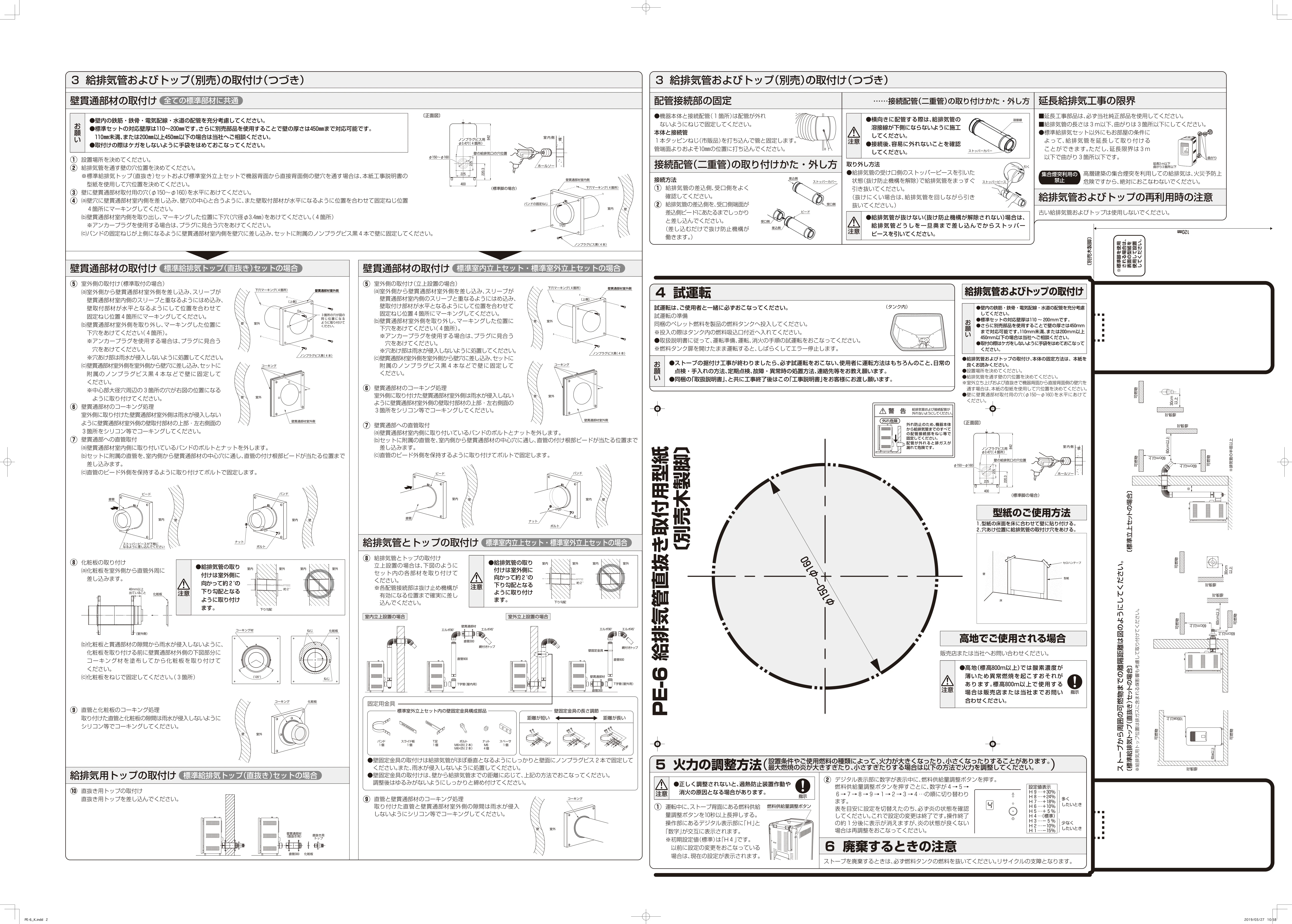トヨトミ PE6 KOJI 説明書 2ページ目