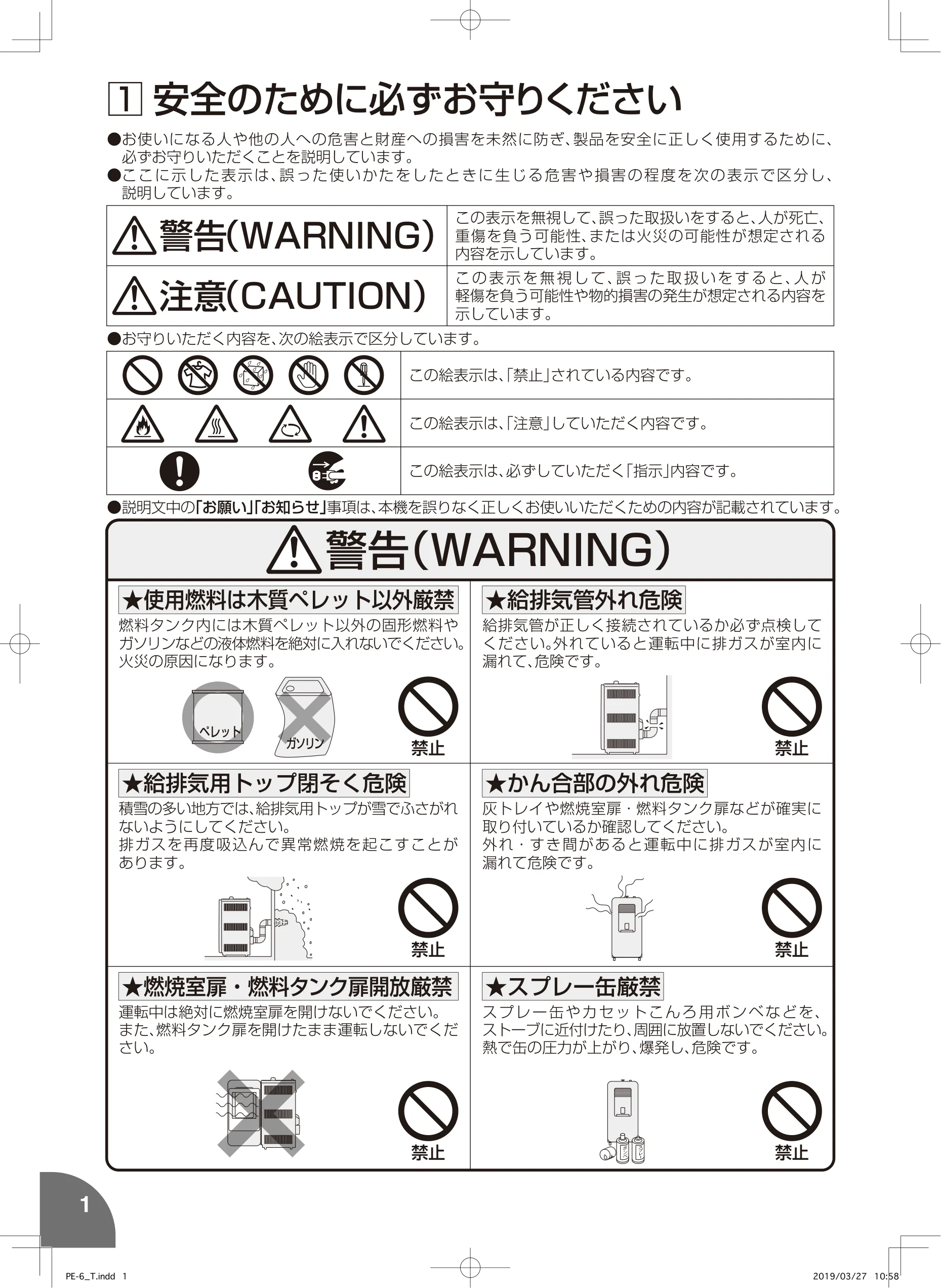 トヨトミ PE6 MIMI 取扱説明書 2ページ目