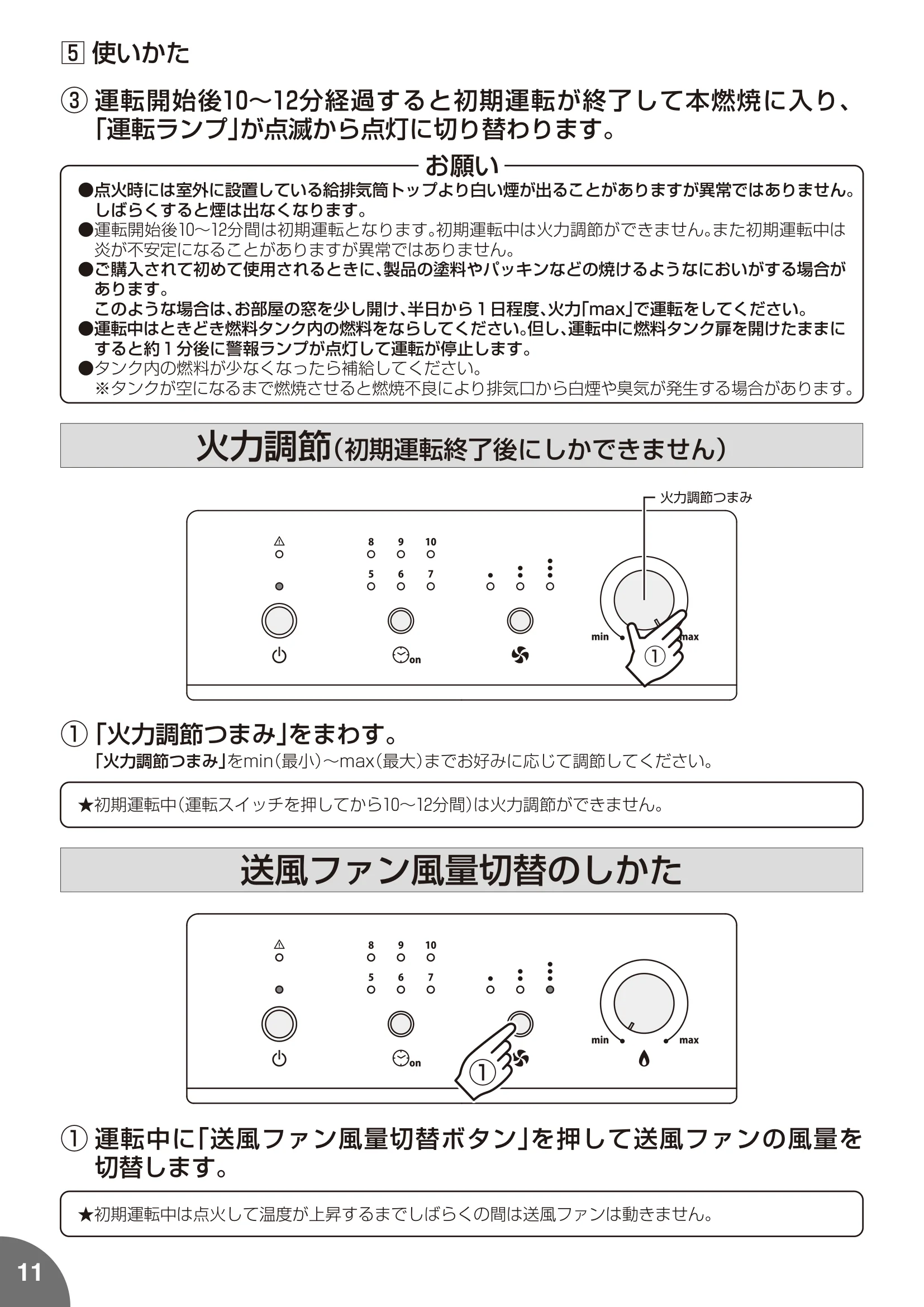 トヨトミ PE8 MUUMUU 取扱説明書 12ページ目