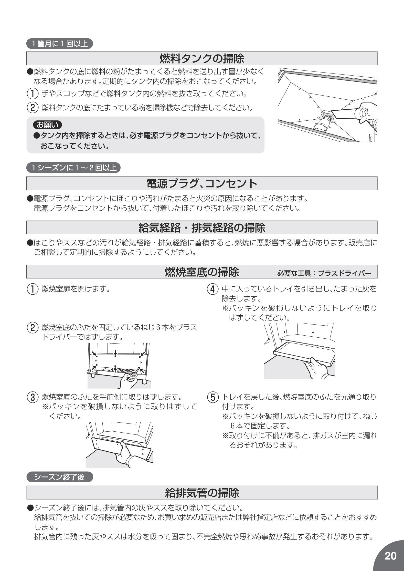 トヨトミ PE8N 取扱説明書 21ページ目
