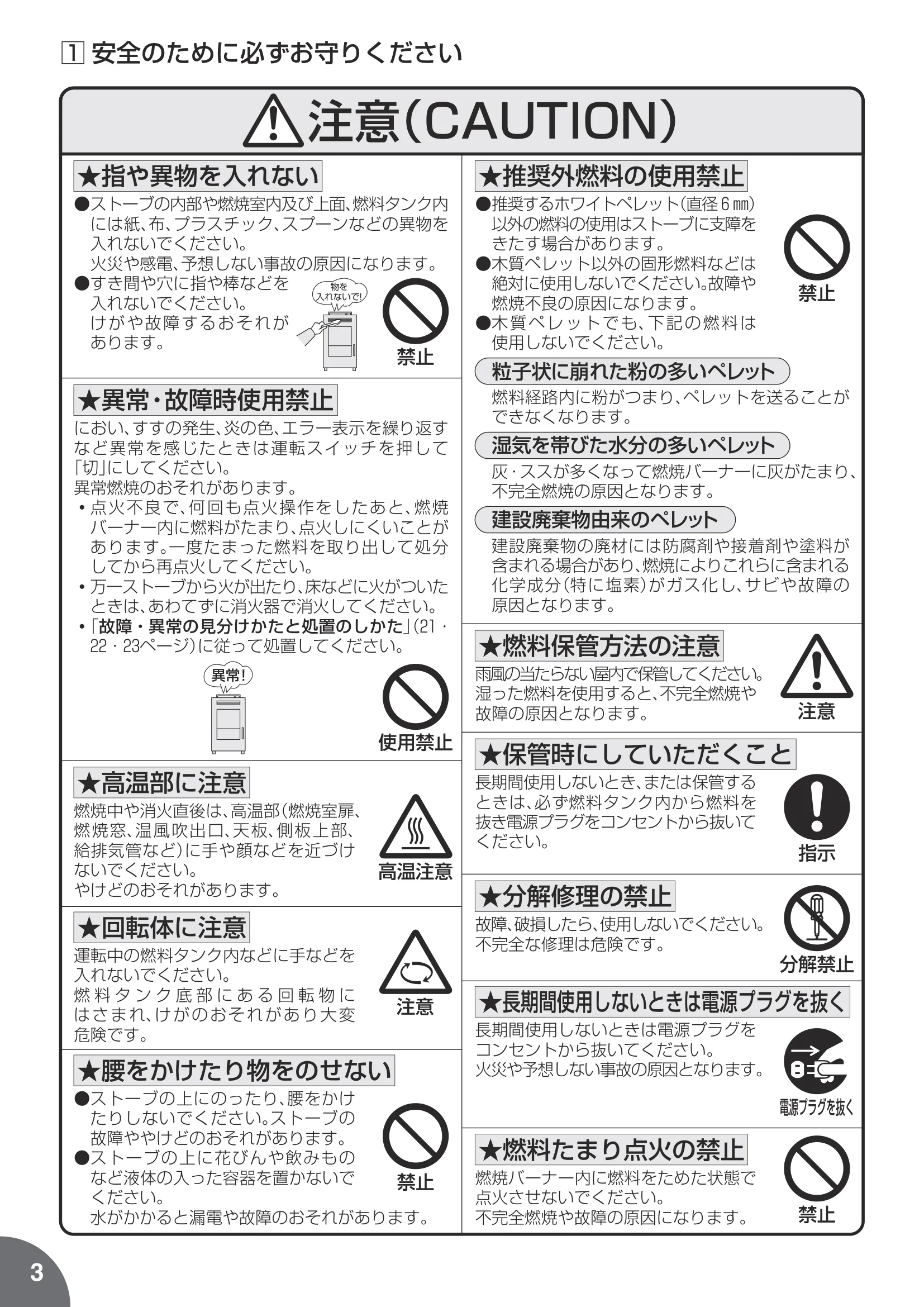 トヨトミ PE8N 取扱説明書 4ページ目