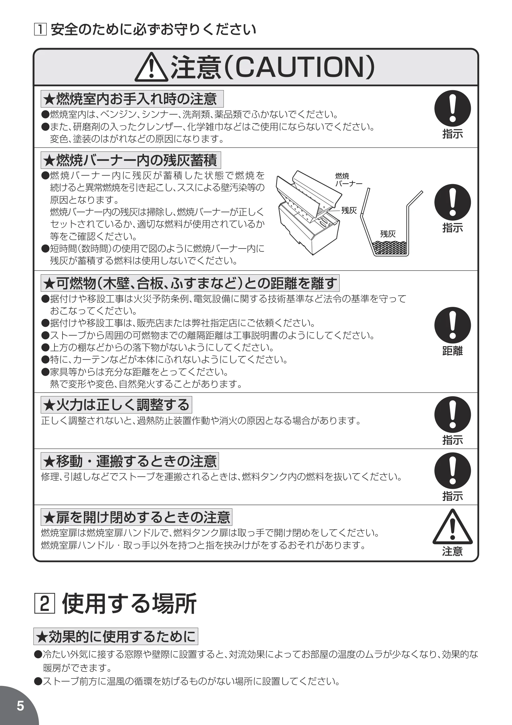トヨトミ PE8N 取扱説明書 6ページ目