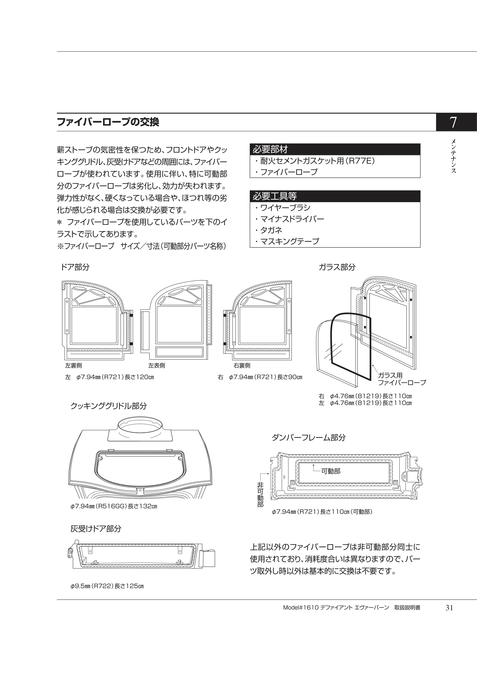バーモントキャスティングス DEFIANTNC（2007年版） 取扱説明書 31ページ目