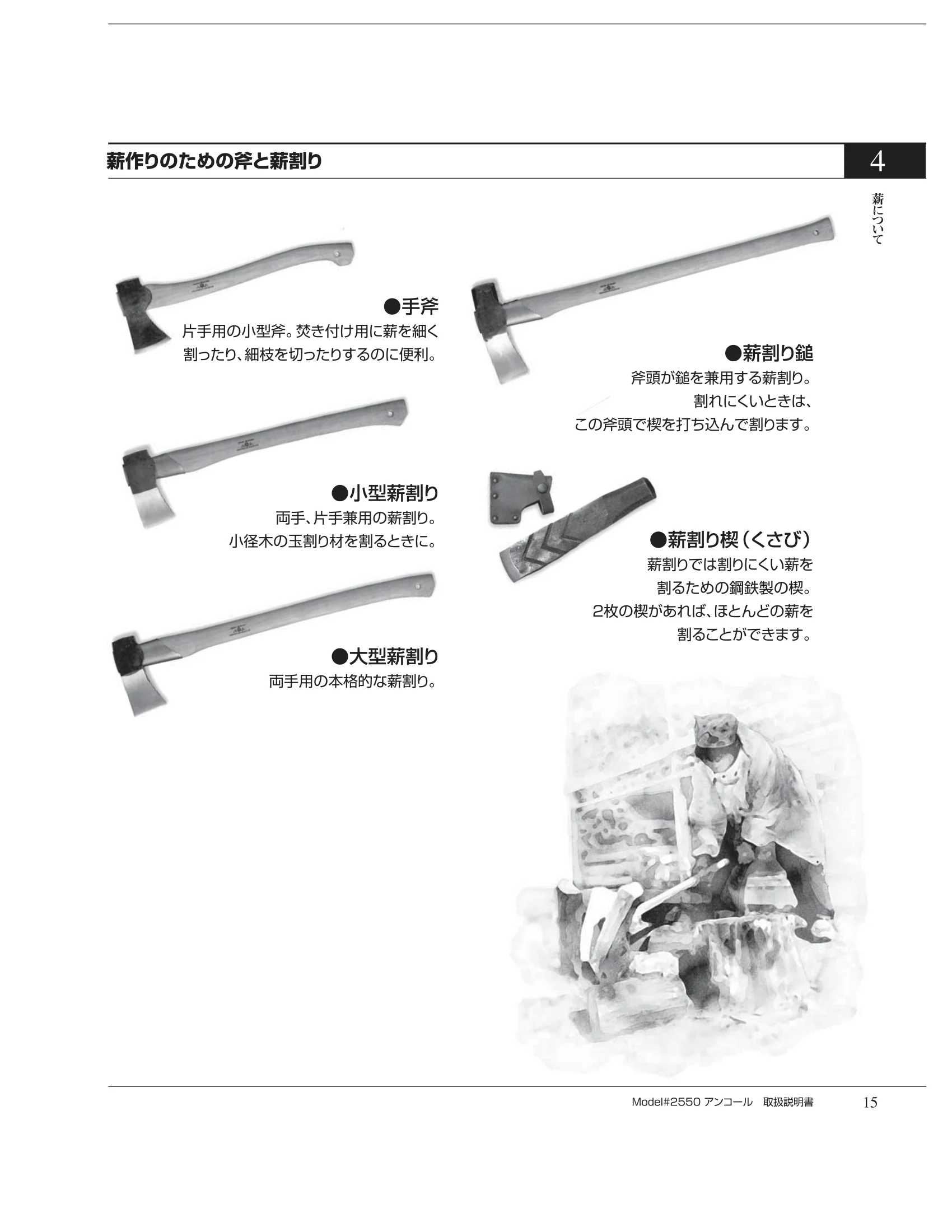 バーモントキャスティングス ENCORE 2550（2012年版） 取扱説明書 15ページ目