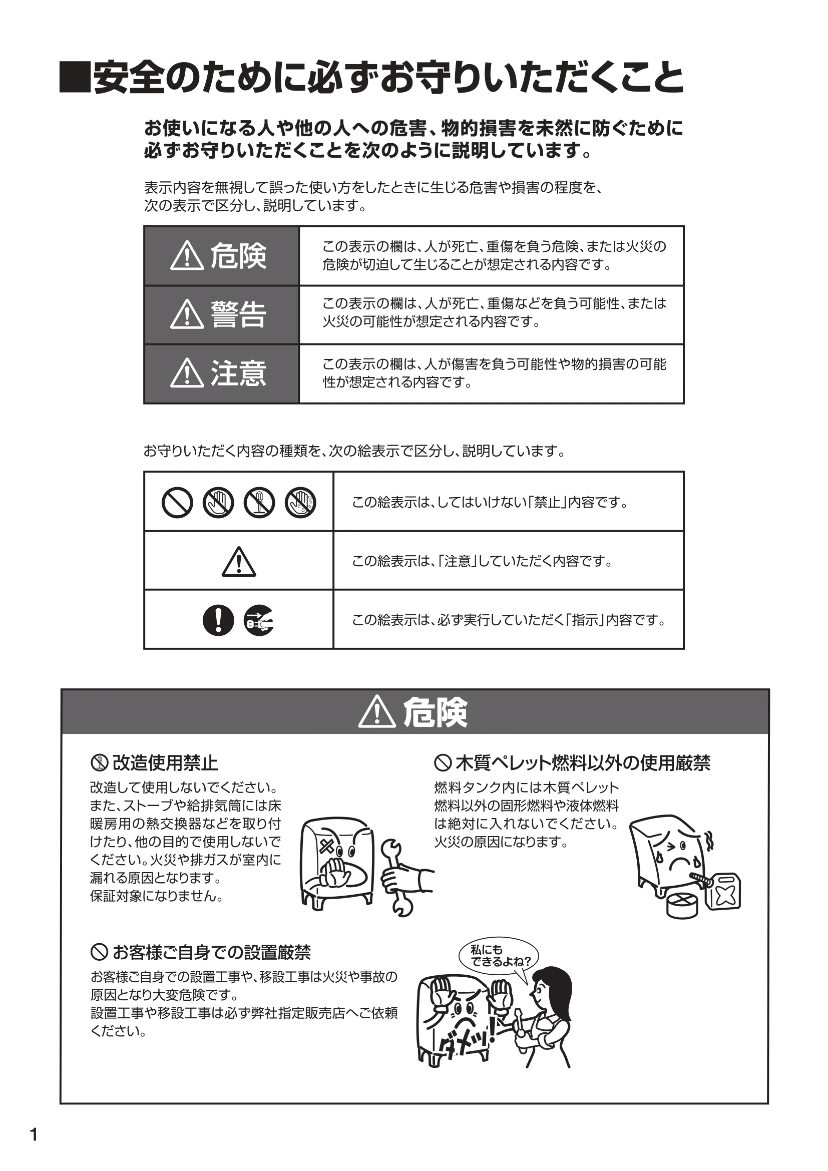 ウォームアーツ RS SERIES（2024年版） 取扱説明書 2ページ目