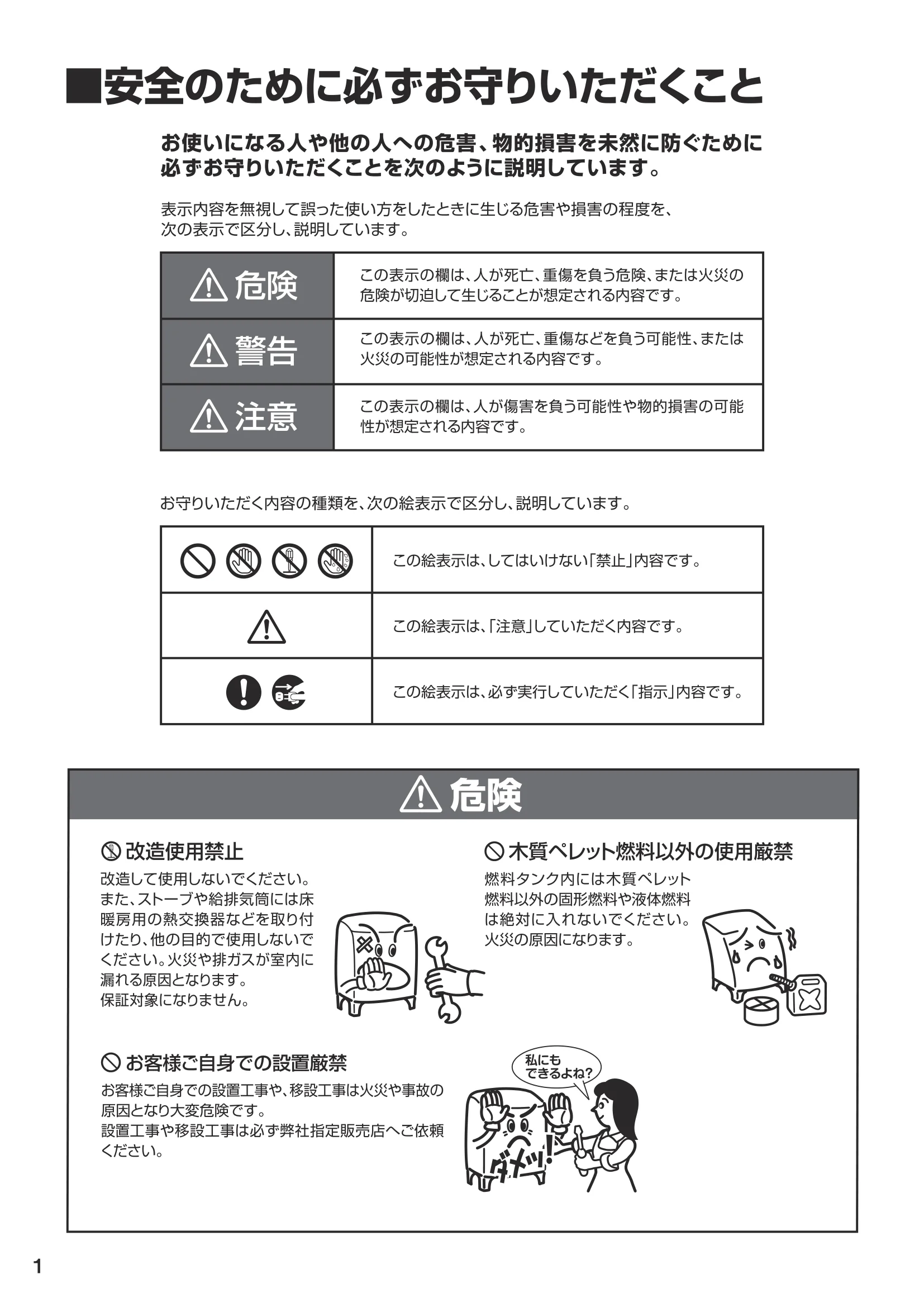 ウォームアーツ SS SERIES（2024年版） 取扱説明書 2ページ目