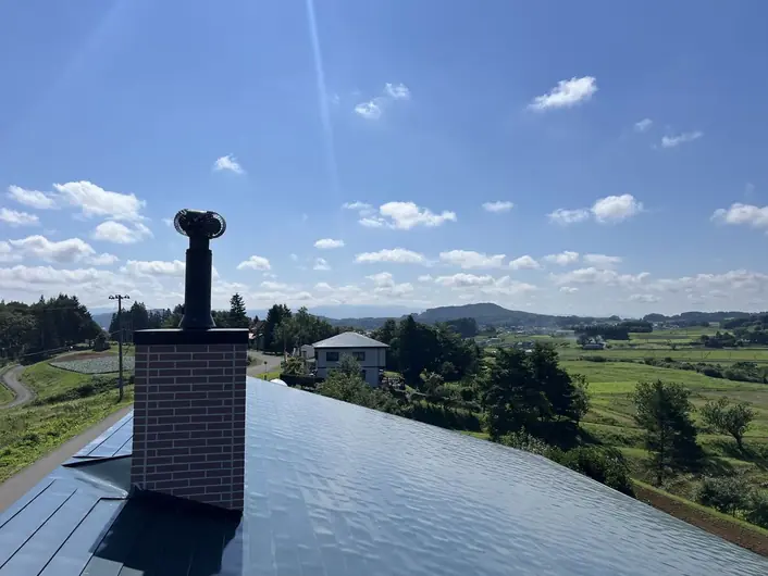 八幡平市で、煙突掃除をしました。