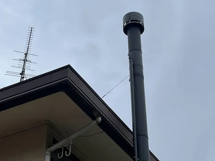 盛岡市で、煙突掃除をしました。