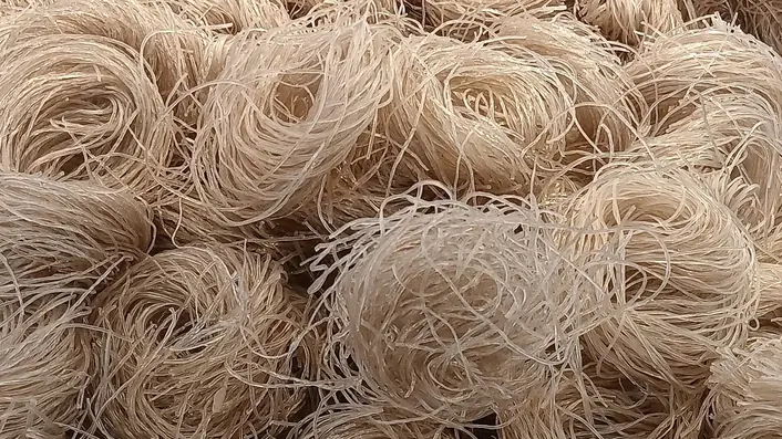 手延べの麺