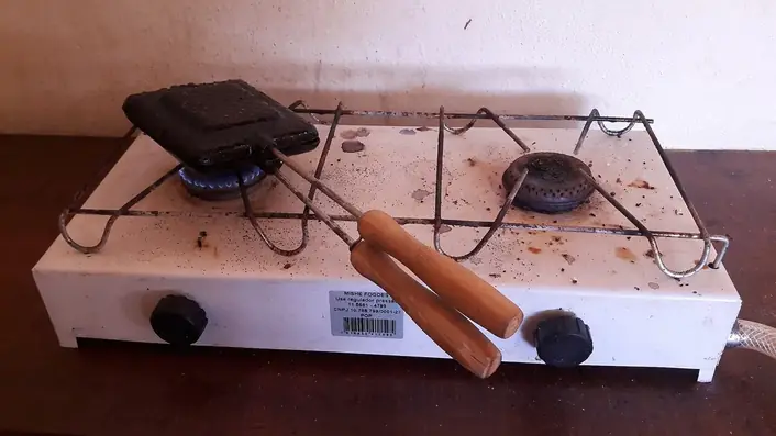 鋳物のストーブ