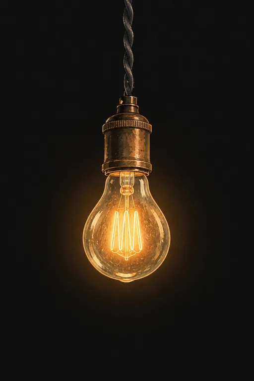 直し町の裸電球