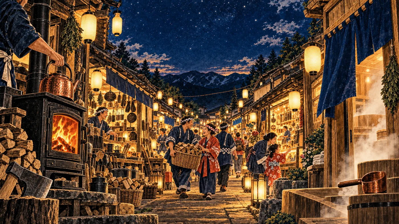 火のある町へ、ようこそ。